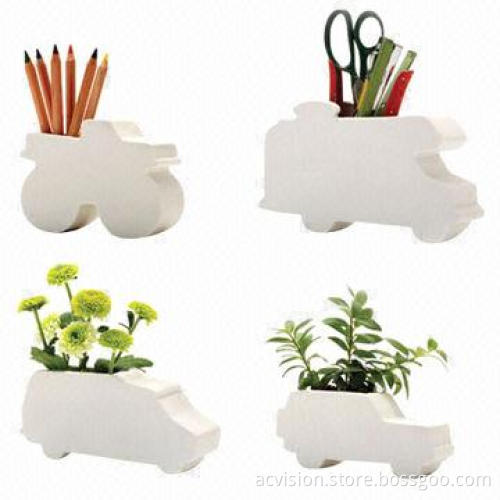 Small animal-shaped porcelain/ceramic flower vases for table and home decoration